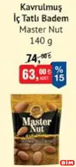 MASTER NUT KAVRULMUŞ İÇ TATLI BADEM 140 G MASTER NUT KAVRULMUŞ İÇ TATLI BADEM 140 G